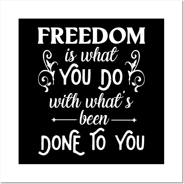 Freedom | Jean-Paul Sartre Wall Art by jverdi28